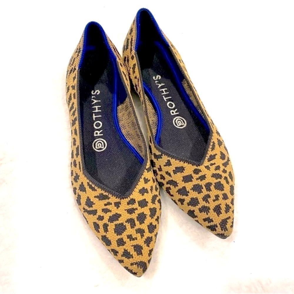 Rothy’s The Point Cheetah Print Flats - Retired - image 1
